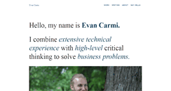 Desktop Screenshot of evancarmi.com