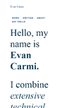 Mobile Screenshot of evancarmi.com